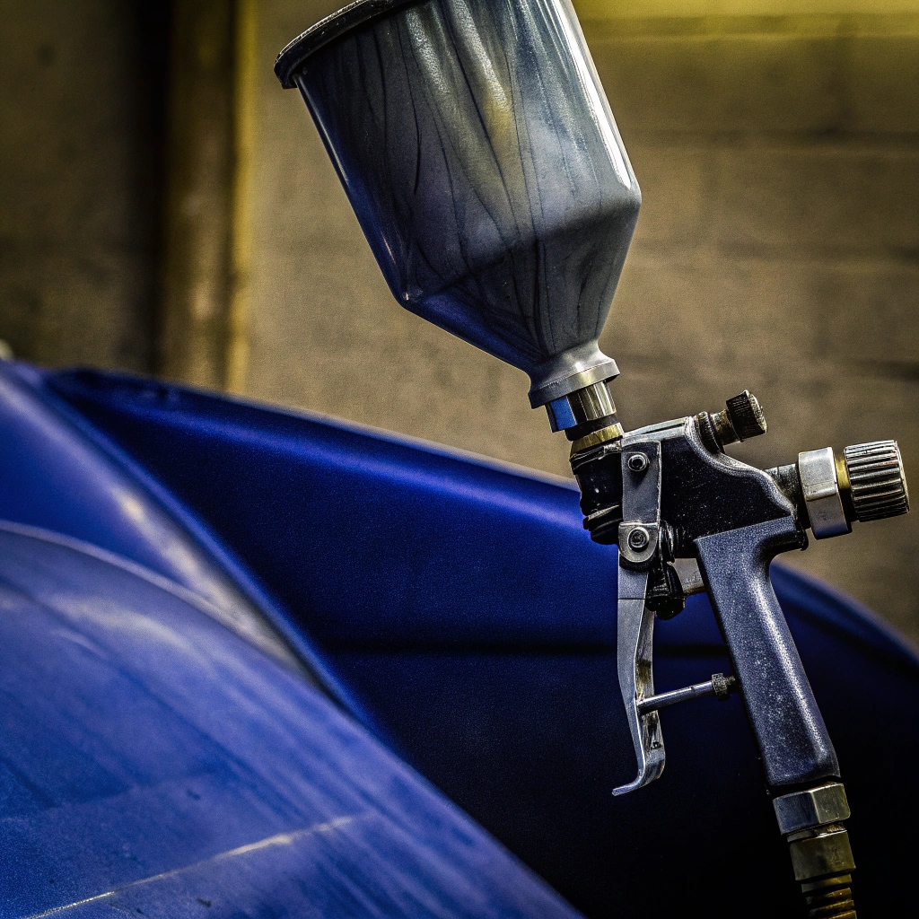 niebieski agregat malarski